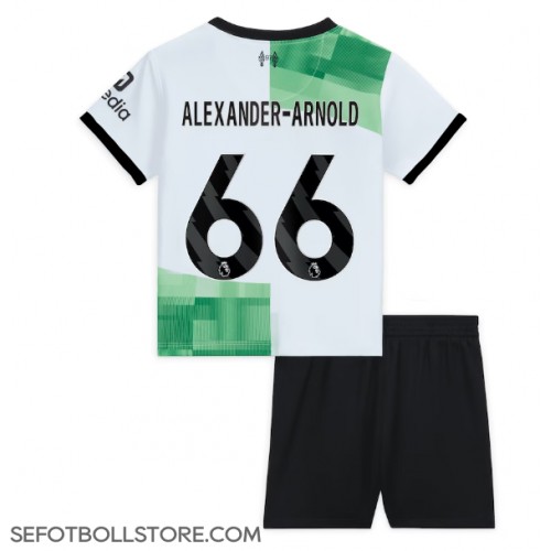 Liverpool Alexander-Arnold #66 Replika babykläder Bortaställ Barn 2023-24 Kortärmad (+ korta byxor)